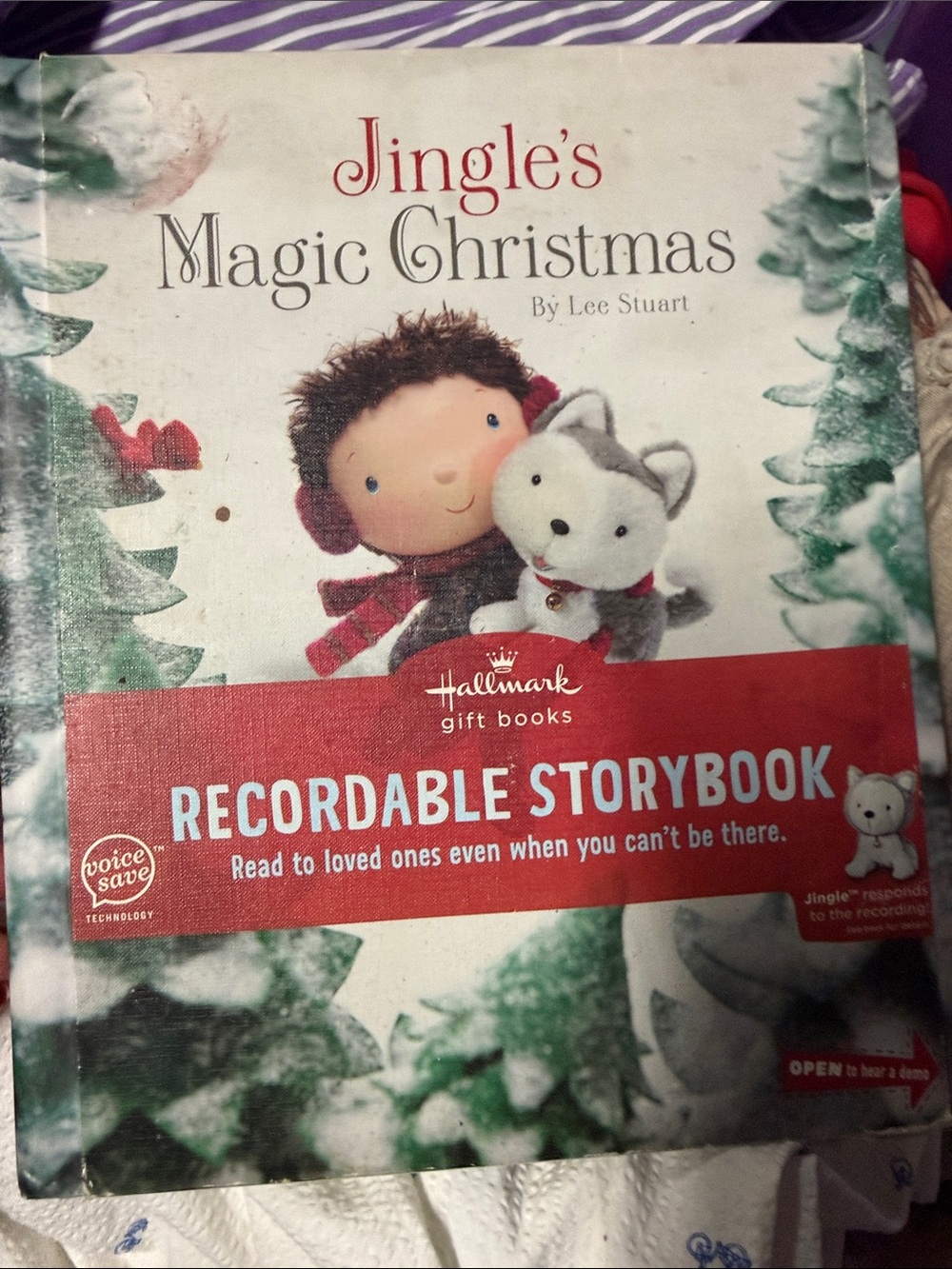 Hallmark Jingle's Magic Christmas Storybook - White, Red, Green